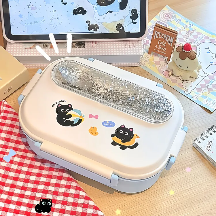 316不锈钢保温饭盒小学生专用女孩一年级儿童餐盒便携便当分格