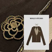 【焦糖邂逅】Molly 百搭时尚气质显瘦 上衣 M2025397