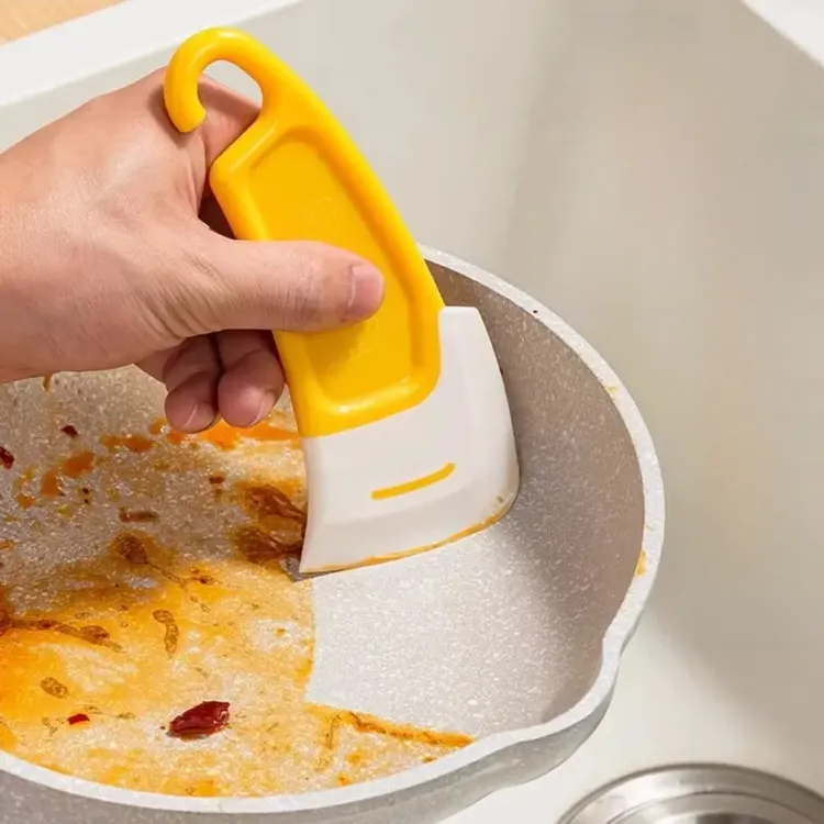 到手3个 硅胶刮板锅底清洁耐高温刮板洗锅碗碟锅刮片油污硅胶刮板商品图