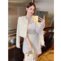 【朵拉】大码女装秋冬款小香风套装女新款搭配一整套时尚轻奢高级感