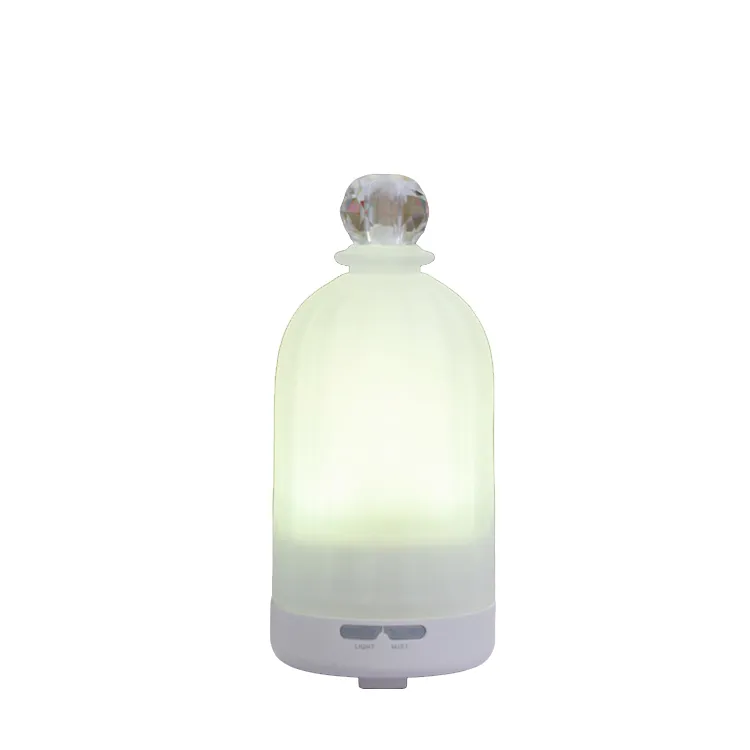 法式磨砂玻璃精油香薰机扩香仪北欧白色氛围灯轻奢时尚