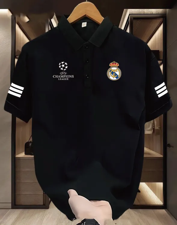 【新疆棉】高品质FIFA 欧冠足球POLO衫运动休闲短袖翻领经典款