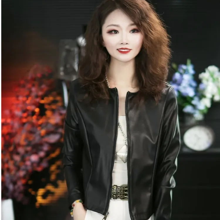 叶子专属复古辣妹机车风PU蛋白皮衣夹克外套女2025秋季新款