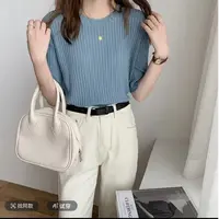 女圆领毛针织衫荷风针织女百搭T恤时尚针织衫上衣2288#