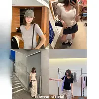 Ranwear  好穿满分！ 多件囤5%桑蚕丝天丝羊毛U领中袖针织衫