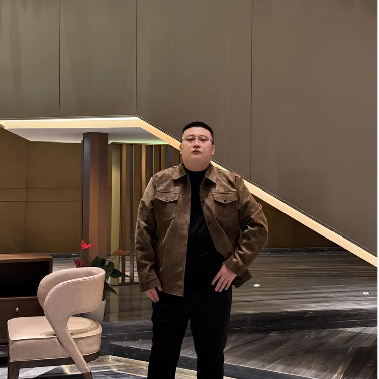 【展翔】秋冬加肥大码男装夹克外套皮衣立领抗皱麂皮绒男士夹克