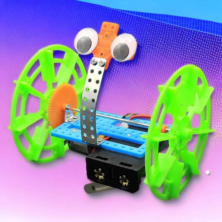 科技小制作diy 手工小学生创意发明物理发明教具两轮车平衡机器人
