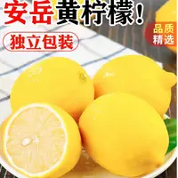安岳黄柠檬12个单果60-80g 水果榨汁切片果香柠檬新鲜酸爽多汁  