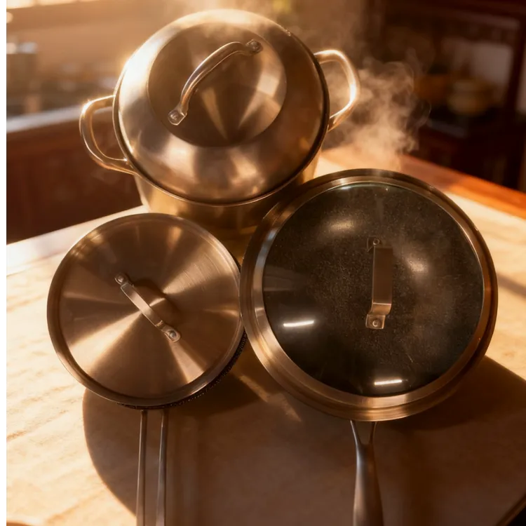 不锈钢套装：炒锅、平底锅、汤锅（GM-401）