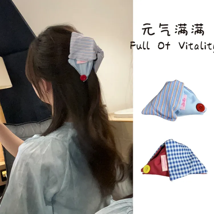 元气满满韩系甜美少女风蝴蝶结鲨鱼夹韩系可爱百搭发饰头饰发夹