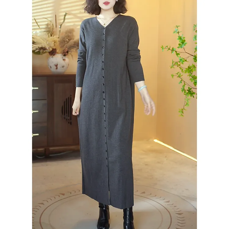 【X470】2025新款时尚百搭宽松针织显瘦连衣裙