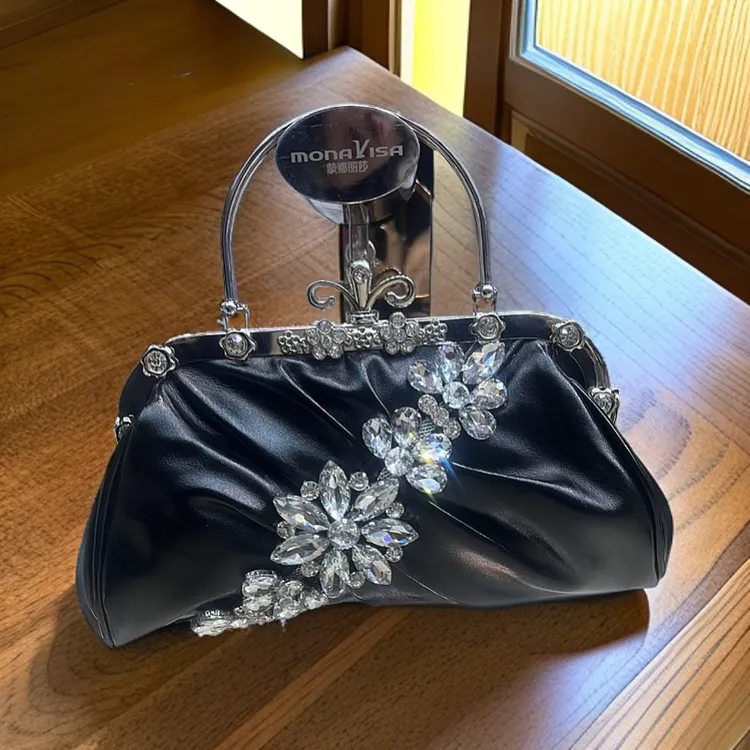 欧美时尚气质镶钻晚宴包生日婚礼宴会手拎包单肩斜挎女士手提包