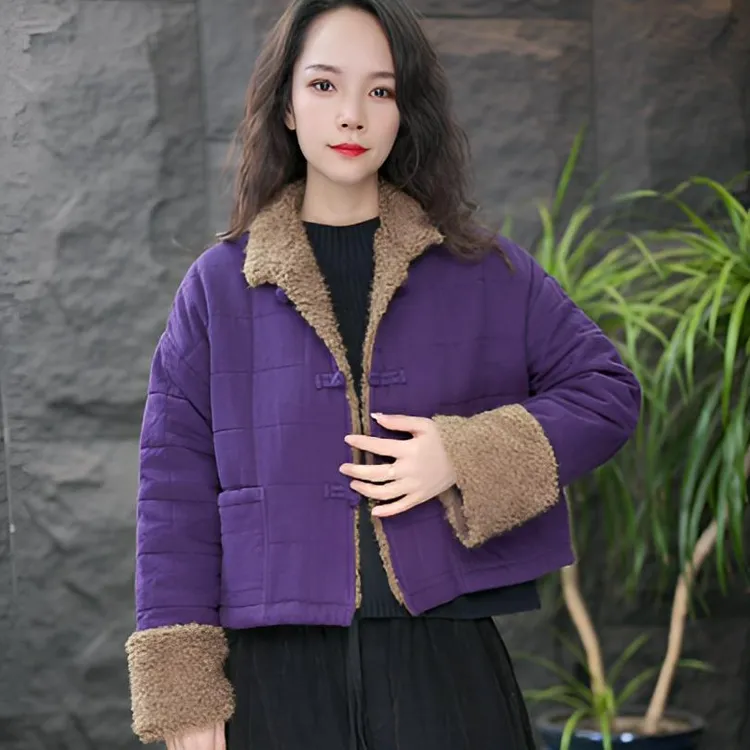 JJ短款保暖棉服宽松型常规棉服棉衣加绒女装百搭外套女洋气棉衣