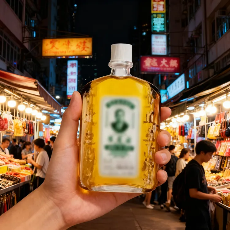 香港黄道溢活络油红花活络油按摩油万金油50ml
