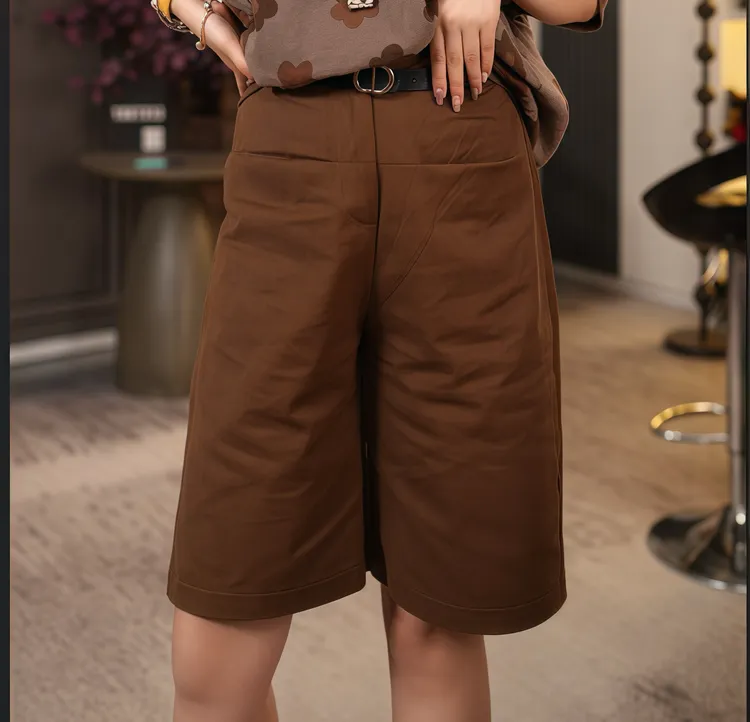 通勤时尚女士短裤2025夏季新款气质工装薄款休闲裤小个子五分裤子