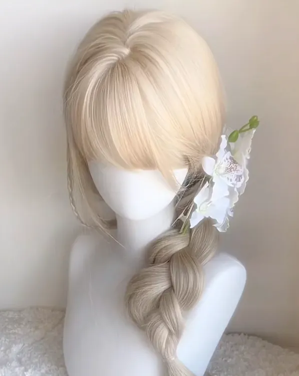 「园子」定制编发假发·温婉侧麻花编发假发