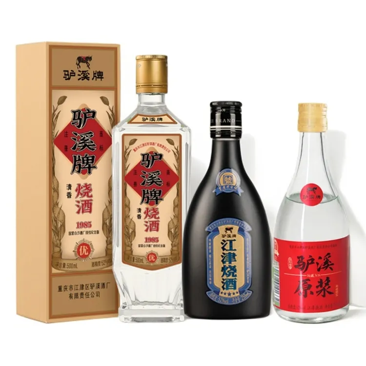 驴溪烧酒品鉴套装3瓶装清香老酒500ml+258ml+150ml