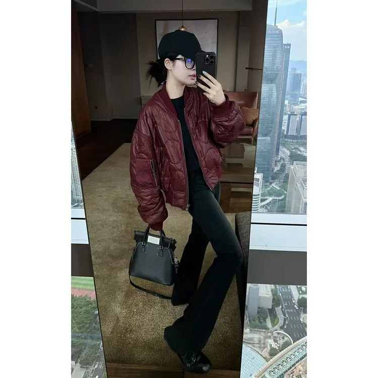 LA CALLA菲比复古口袋红夹克BL-AAM6864