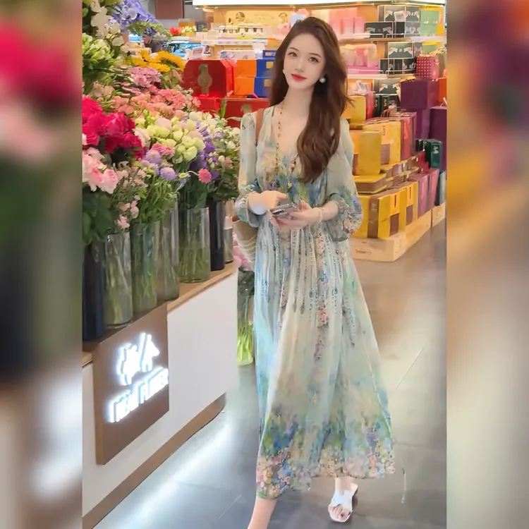 【Linda姐高端线】夏季新款气质时尚慵懒法式连衣裙子AS5LYH0884