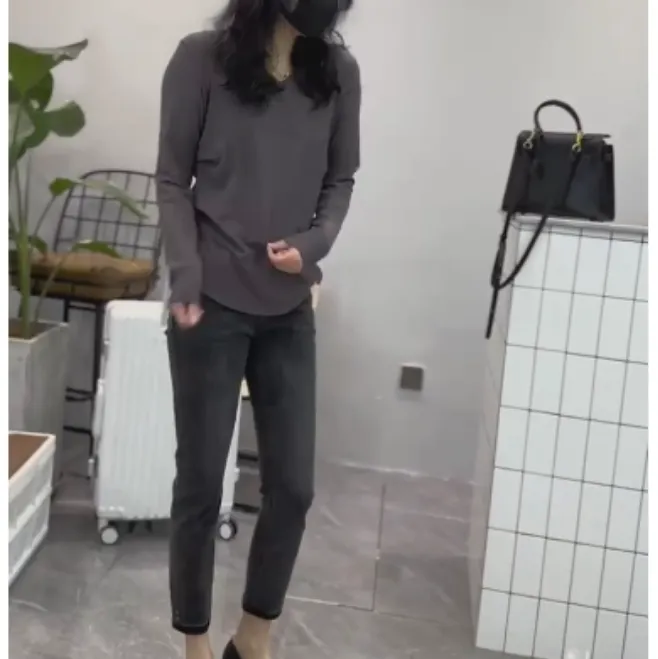 2025春季新款时尚女装网红气质爆款赫本风打底衫裤子乖yyu