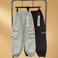 【实体现货库存】中大男童秋季百搭长裤阔腿森系宽松工装裤8701