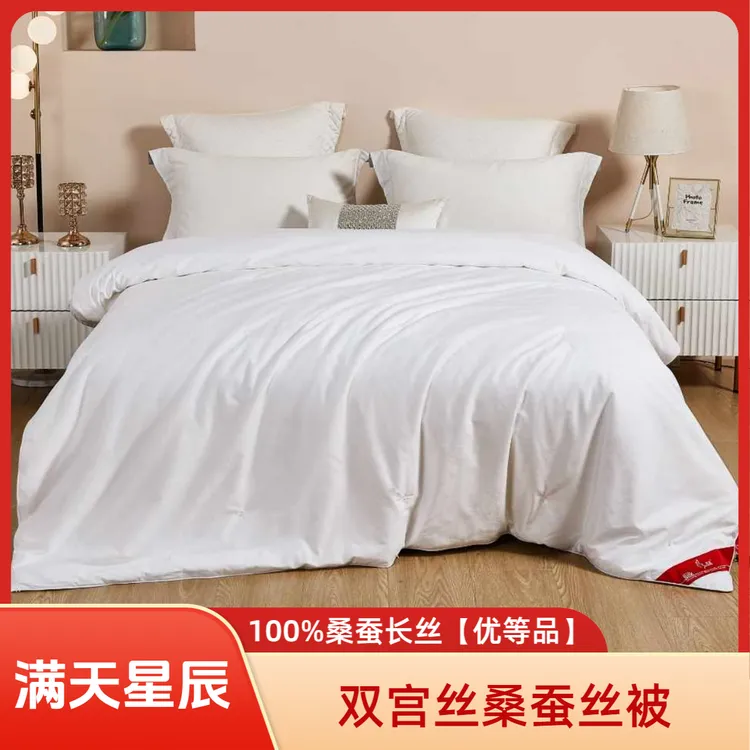 100%桑蚕丝被春夏秋冬双宫被双人单人被二合一手工蚕丝秋冬款被子