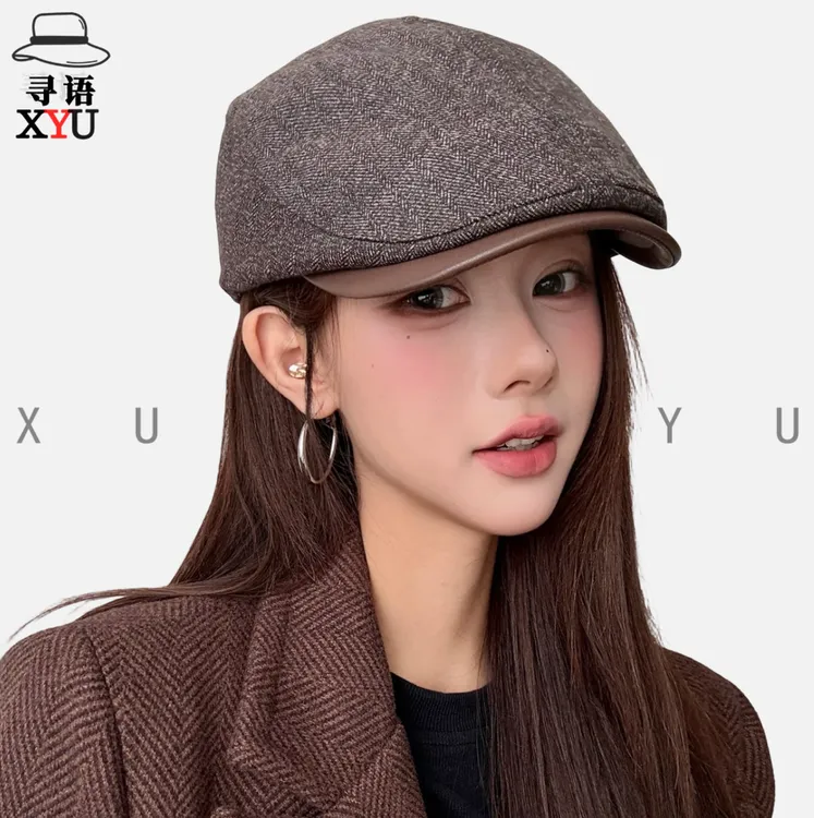寻语帽子女冬季时髦前进帽2025新款爆款贝雷帽服饰配件漂亮洋气