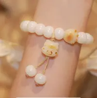 菩提PT-007招财猫招财进宝炭烤菩提手串（无礼盒）