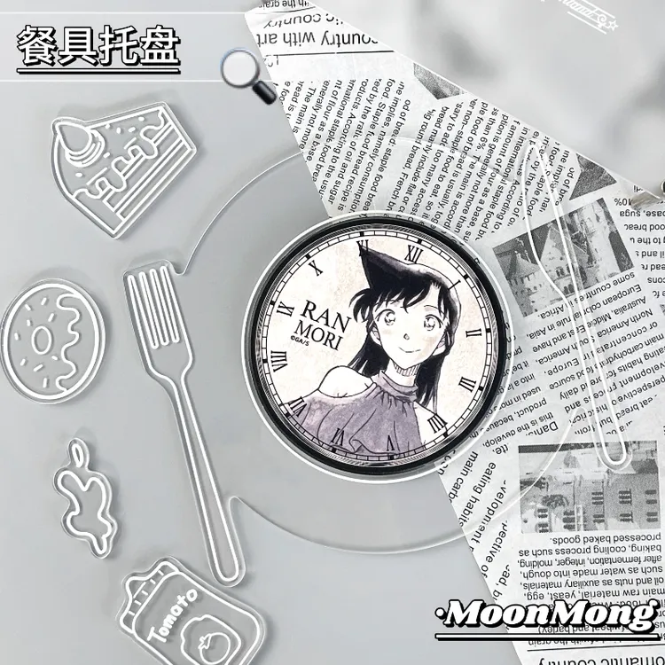 【MoonMong】刀叉餐具托盘ins风吧唧杯垫小卡谷美摆件亚克力装饰