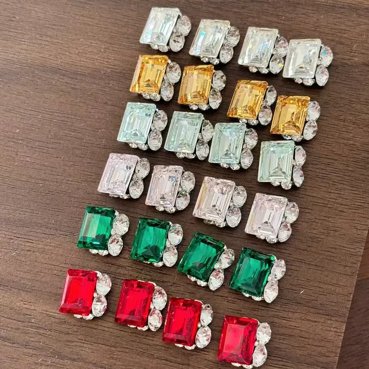 [高顶梧州10x12大冰糖]成品堆钻钻球美甲饰品钻爆闪华子同款切面