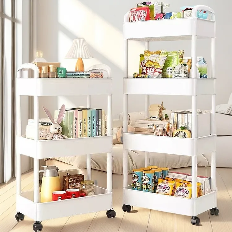 小推车置物架零食置物架卧室收纳架子厨房置物架收纳架子置物架