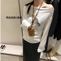 喜欢猫猫的周边~Jennie风卡通猫咪露肩上衣