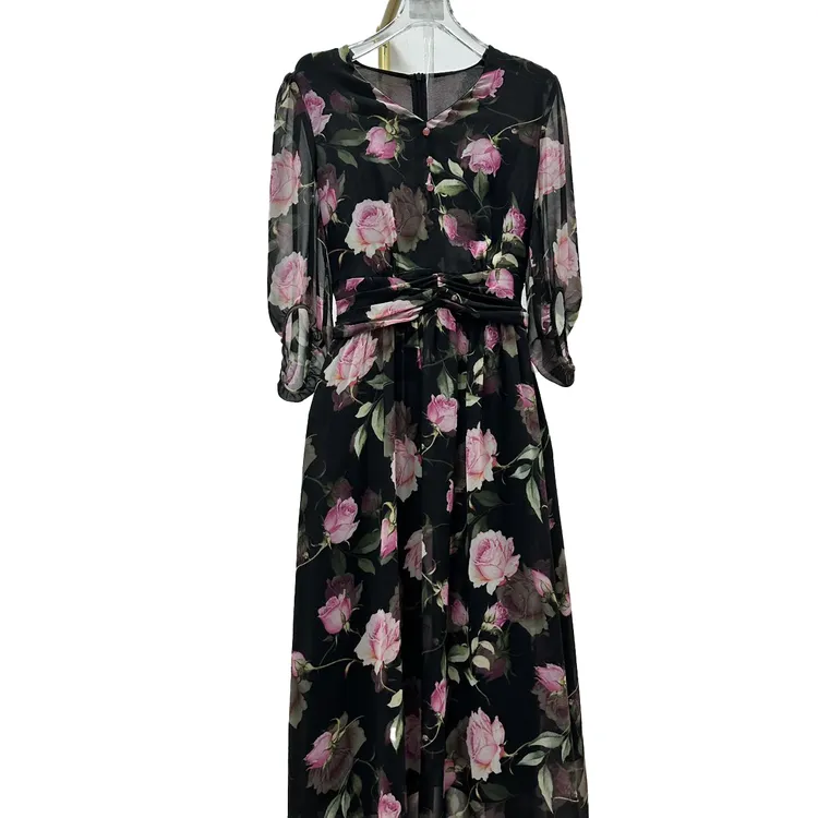 【品牌撤柜剪标】C高端大码显瘦连衣裙 C309