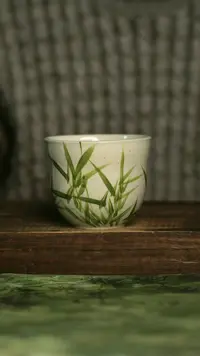 陶瓷青诗集手工手绘瓷器