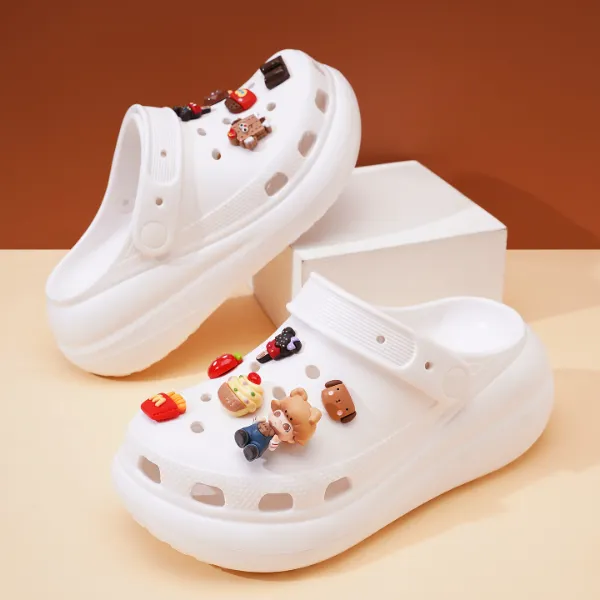 洞洞鞋女款外穿防滑EVA厚底增高医护透气休闲户外手术室包头凉鞋