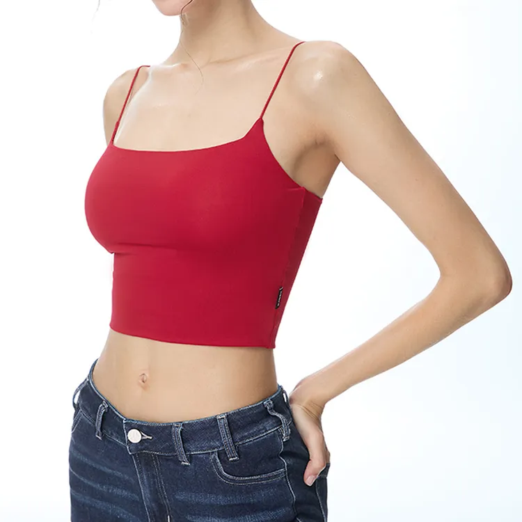 noBra by ABMY吊带女夏内搭自带胸垫性感上衣遮副乳显瘦百搭背心