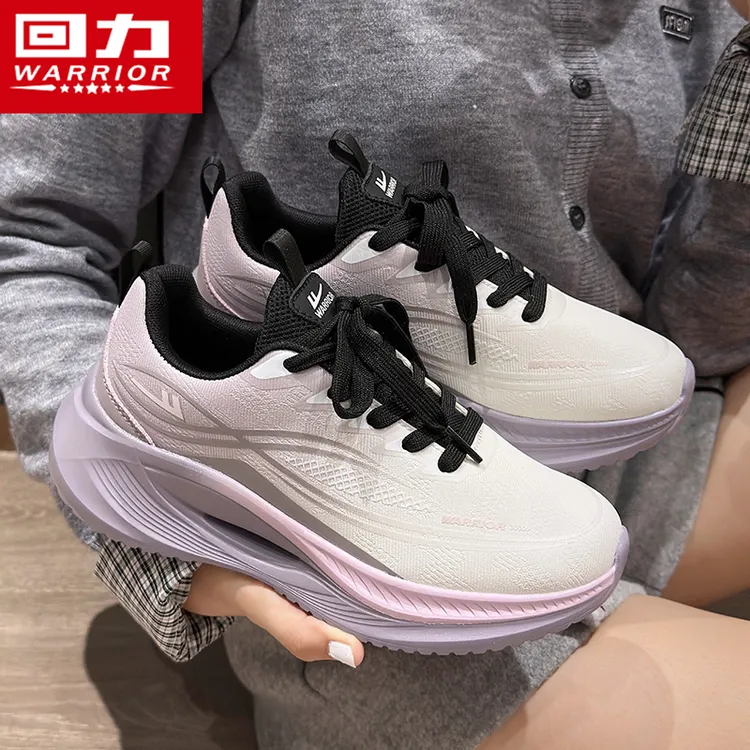 回力减震超轻跑鞋女鞋皮面秋冬2025新款女士跑步专用鞋女生运动鞋