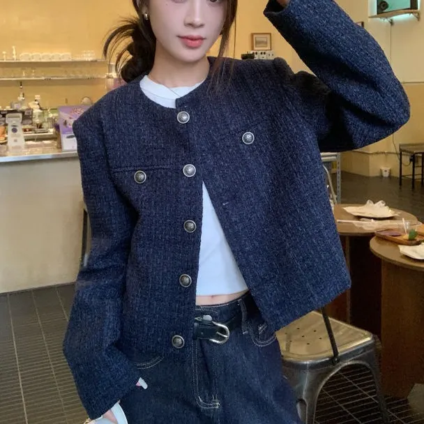 高级感短款小香风外套女春秋季新款休闲宽松时尚气质外搭长袖上衣