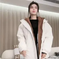 ananstudio假两件带帽双色冲锋衣登山服