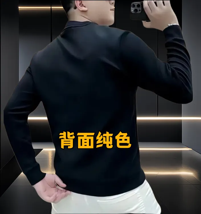 美式重磅秋冬季新款男士休闲圆领卫衣个性加绒印花长袖时尚上卫衣