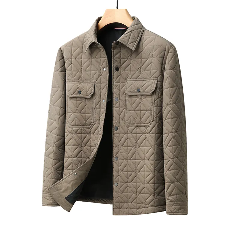 大码秋冬男士加肥加大时尚百搭保暖翻领男休闲棉衣外套冬季上新PX