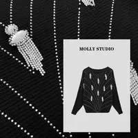 【星光闪烁】Molly 百搭时尚气质显瘦 上衣 M2025235