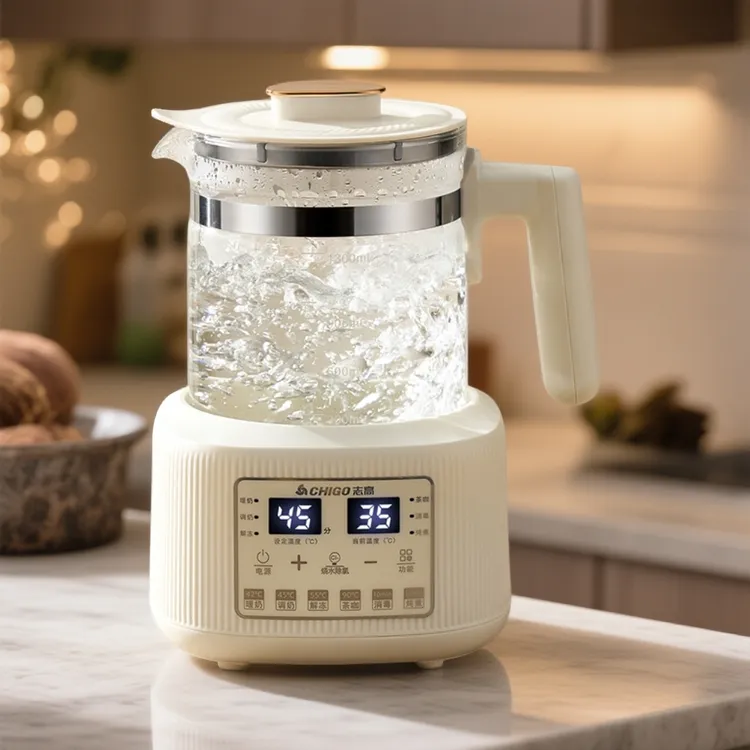 志高恒温水壶玻璃家用多功能养生壶全自动烧水壶2025新款炖煮茶壶