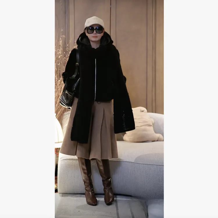 璇之恋·王璇 皮毛一体外套双面穿·王璇原创设计（新款定制）