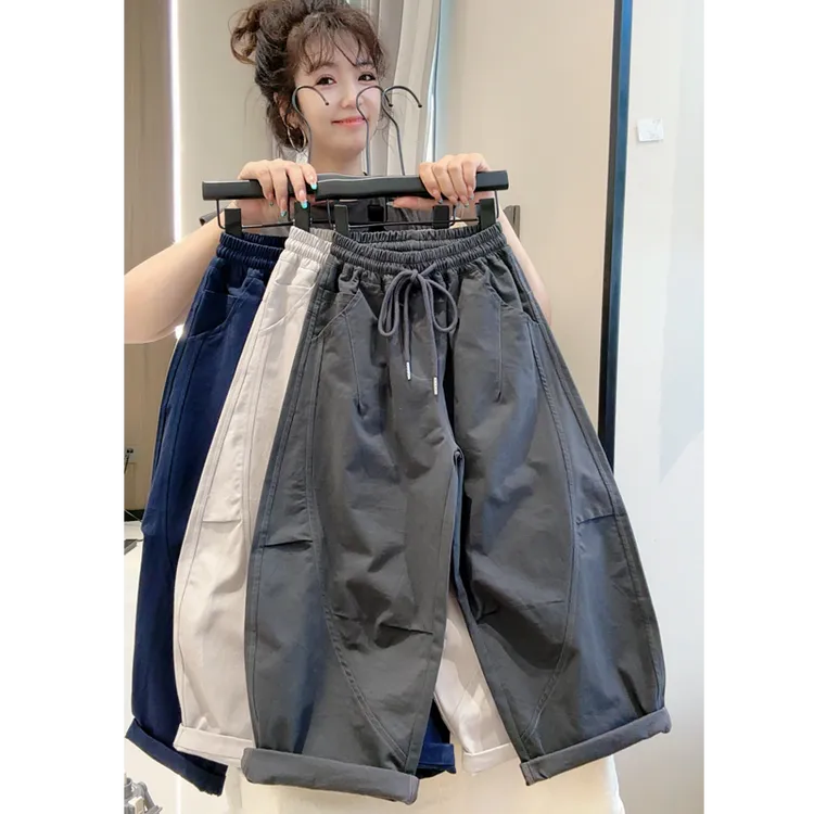 【水洗纯棉100%】男童秋季韩版长裤新款中大童春秋宽松裤子MT68090