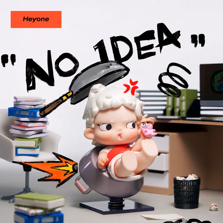 Heyone黑玩【卷卷-office先疯艺术图鉴】系列盲盒桌面办公手办摆件