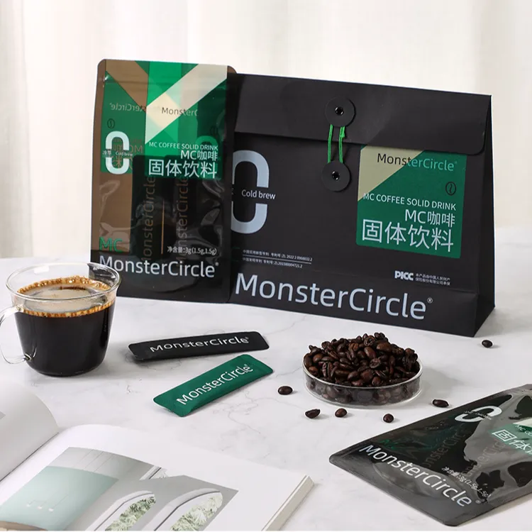 MC黑咖啡轻断食即饮咖啡高代谢冷萃冻干益生菌黑绿冲饮速溶黑咖啡