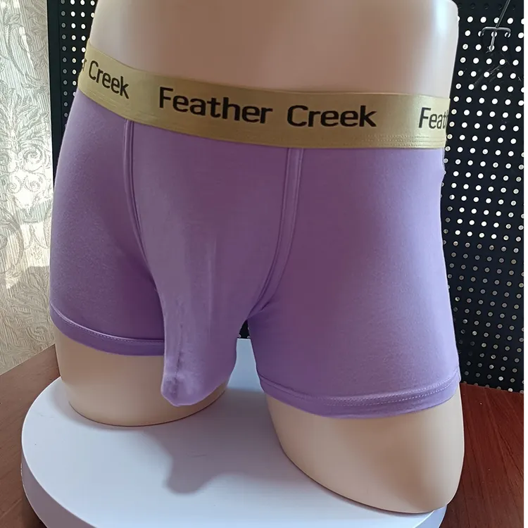 大囊袋无痕男士内裤性感平角裤男生短裤低腰四角底裤男款休闲