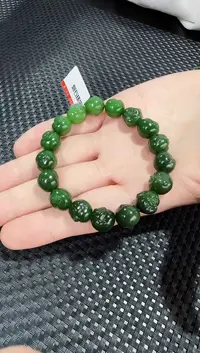 和田玉（碧玉）未镶嵌吊坠(不含链)佛头串约17颗多样性发一