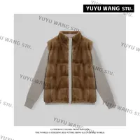 YUYU WANG【帕斯条浅咖】皮草外套RB2SDRG2590